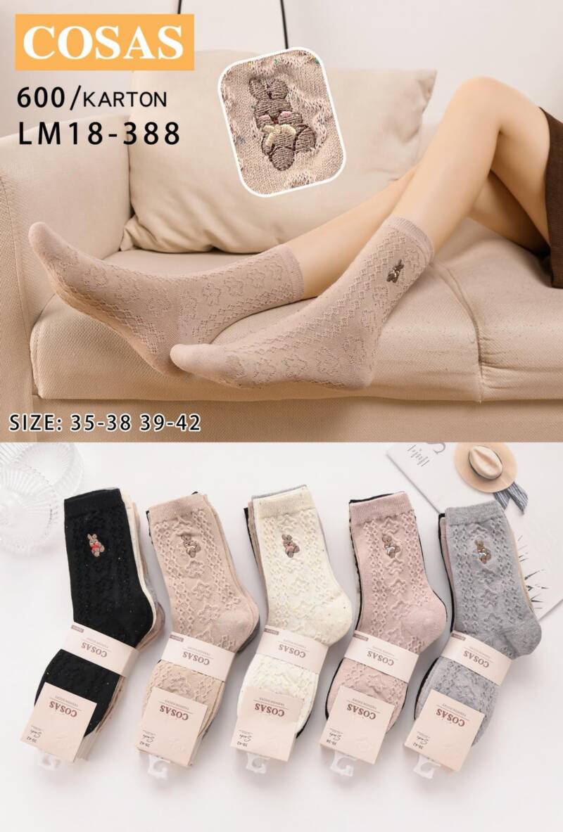 Skarpety damskie Roz 35-42, Mix kolor Paczka 40 szt